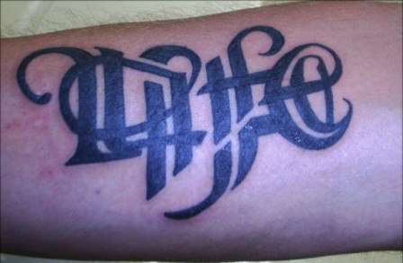 The Word Life tattoo