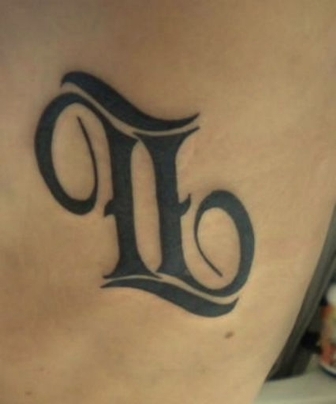 Zodiac Sign Ambigram Tattoo Designs