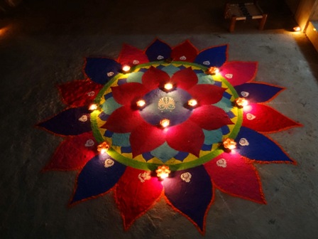 Diwali Handmade Rangoli Design
