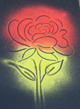 Unique Rose Design With 3 Colors