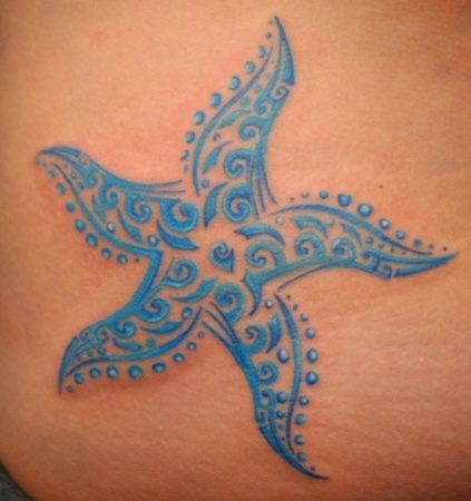 A Starfish Temporary Tattoo For Kids