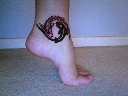 Ankle Pisces Tattoos