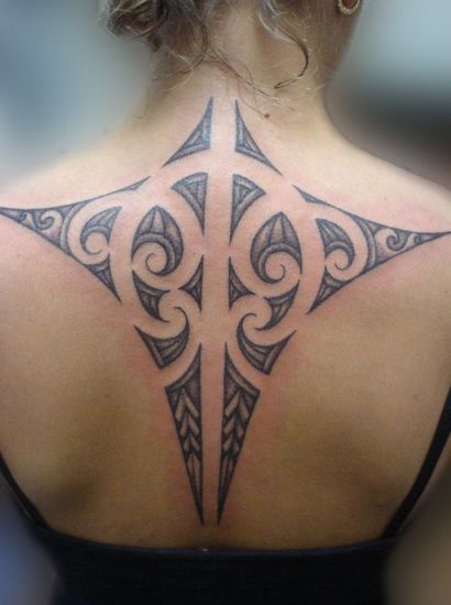 Geometric Tribal Tattoo Pattern
