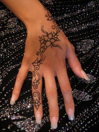 Temporary Henna Tattoos For Fingers
