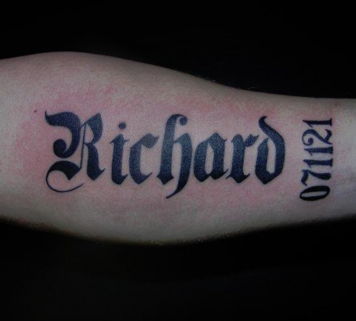 3d Name Tattoo Designs For Wrist