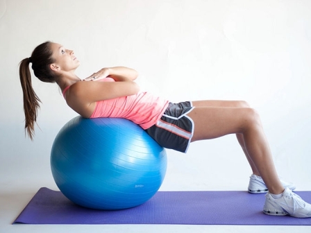 weighted exercise ball