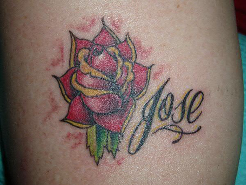 The Floral Name Tattoo Designs For Women
