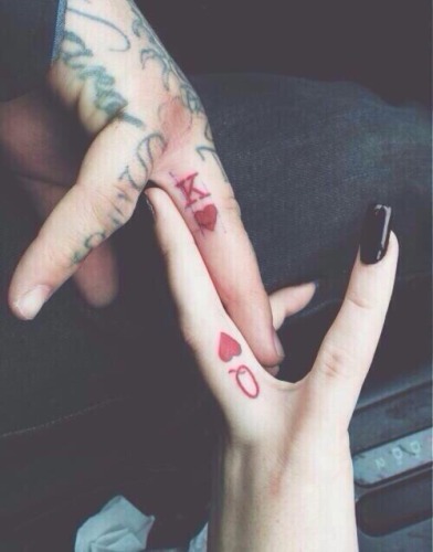 Love Symbol Tattoos For Fingers