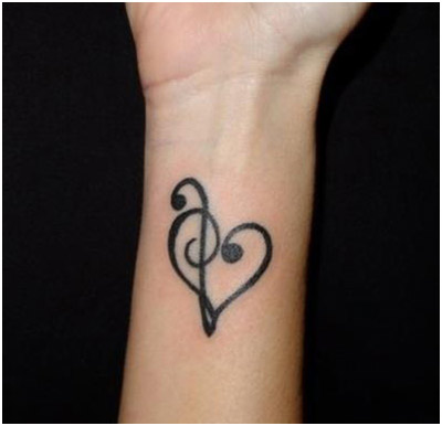 The Musical Love Tattoo On Hand
