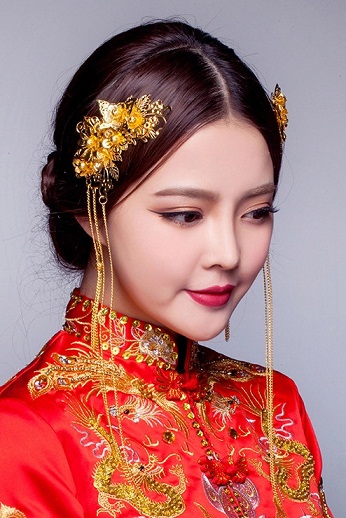 Girls Kids Children Chinese Japanese QIPAO Kimono Han Costume match hair  Clips | eBay