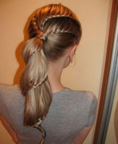 Lace Braided Ponytail