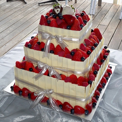 Strawberry Basket Birthday Cake