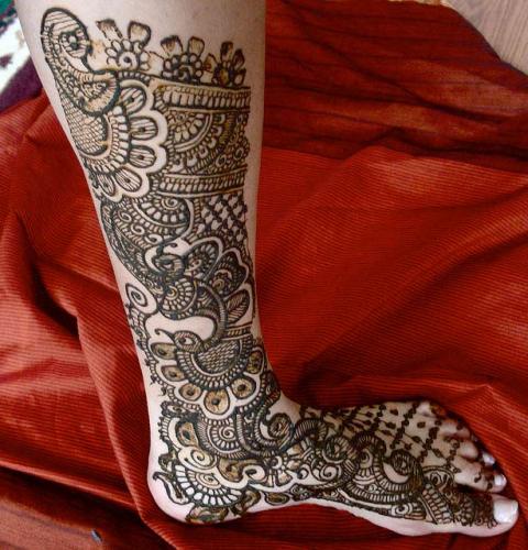 arabic mehndi designs for feet