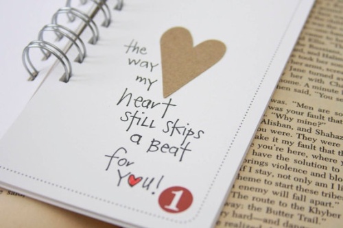 A card shaped in the shape of the number of your anniversary