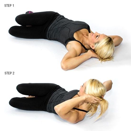Belly fat exercise crunches