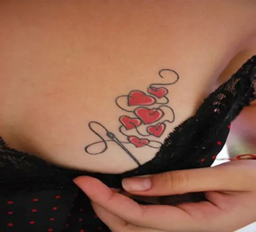 Big tits with heart tattoo 30 Awesome Breast Tattoo Designs New Collection 2021