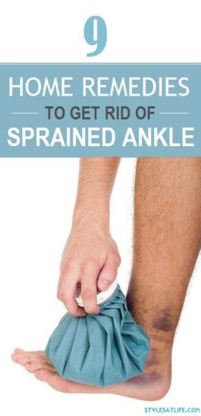 home remedies for sprained ankle