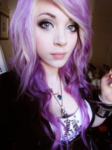 Purple Hair Emo Girl