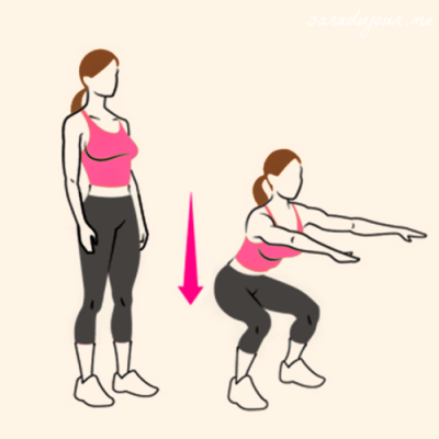 Squats Aerobics Activities