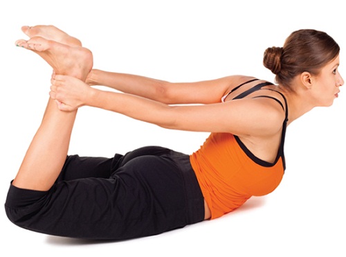 The Chest Opening Posture Or Bow Pose Or The Dhanurasana