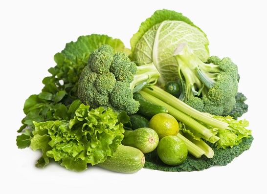 green leafy vegetables - home remedies for nose bleeding in summer