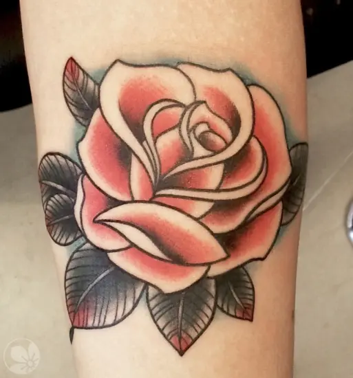 Geometric Rose Tattoo Idea  BlackInk