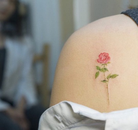 Rose Flower Small Tattoo Designs