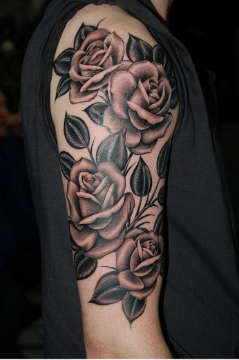 rose tattoo design for men