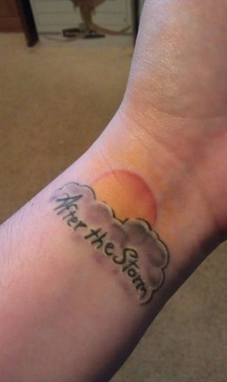 After The Storm Cloud Tattoo