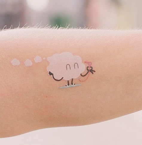 Funny Cloud Tattoo Designs
