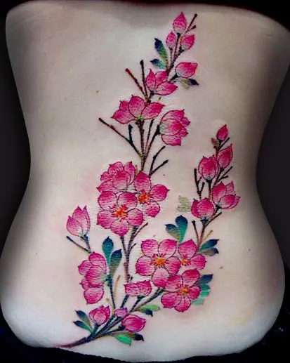 48 Cherry Blossom Tattoos That Are Way Beyond Perfect  TattooBlend
