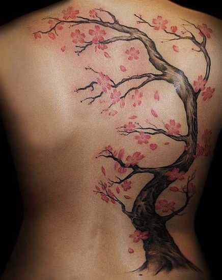 Chinese Cherry Blossoms Tattoos