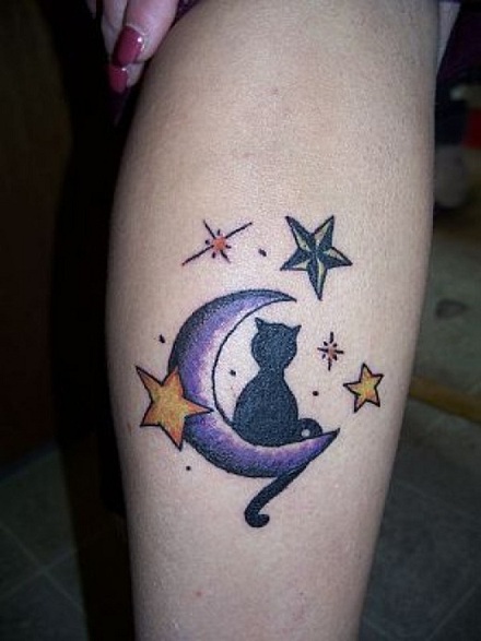 Wicca Cat Tattoo Designs