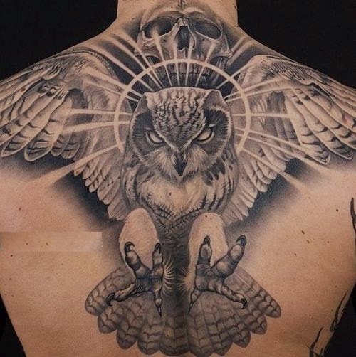 Dangerous Owl Tattoo Designs