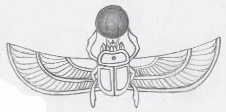 Ancient Egypt Scarab Winged sun Egyptians Egyptian hieroglyphs others  emblem monochrome feather png  PNGWing