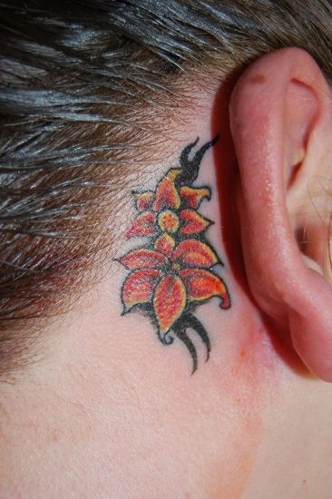 Ear Lily Tattoos