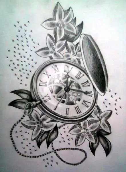 15 Best Clock Tattoo Designs With Images | Styles At Life