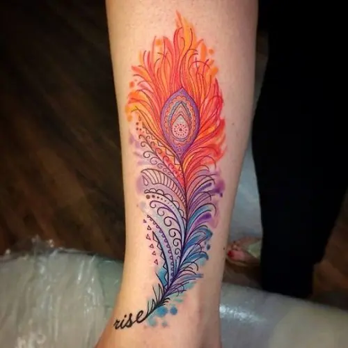 Feather Tattoo Design Ideas and Pictures  Tattdiz