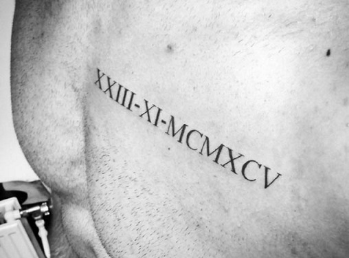 Roman Alphabets Tattoo