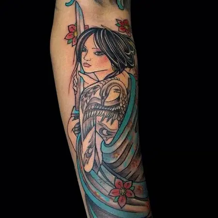 traditional geisha tattoo