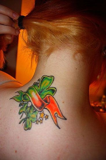 Three Little Clover Irish Tattoo Design