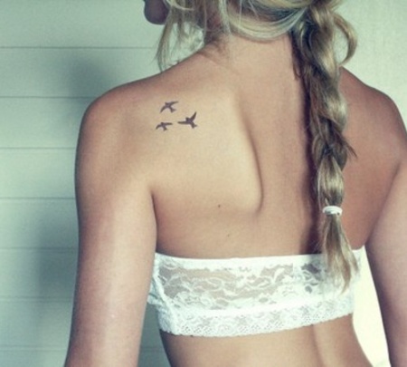 Very Cute Small Dove Tattoo Designs
