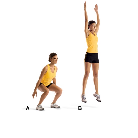 squat jumps for Belly fat