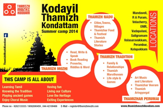 Kodayil Thamizh Kondattam Summer Camp Chennai