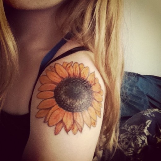 Armband tattoo sunflower