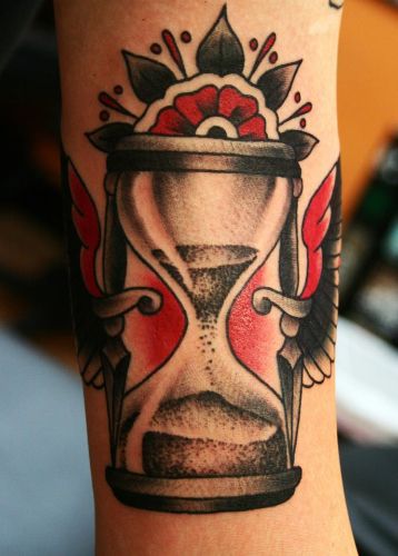 Cool Hourglass Tattoo Design