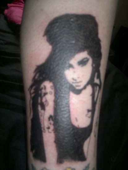 Amy Winehouse Simple Tattoo