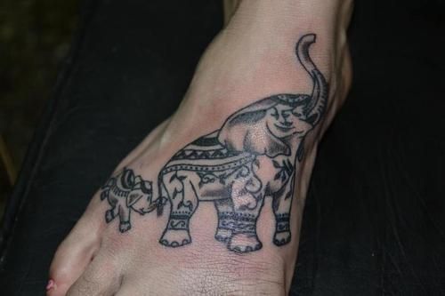Elephant Foot Tattoo by seanspoison on DeviantArt