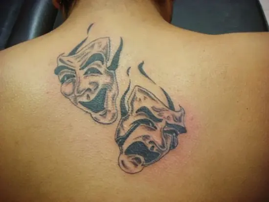 Tattoo Design Theater Masks by tjiggotjurring on DeviantArt