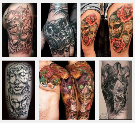 101 Amazing Drama Face Tattoo Ideas To Inspire You In 2023  Outsons
